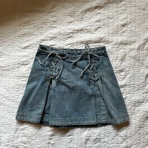 Free people denim skirt